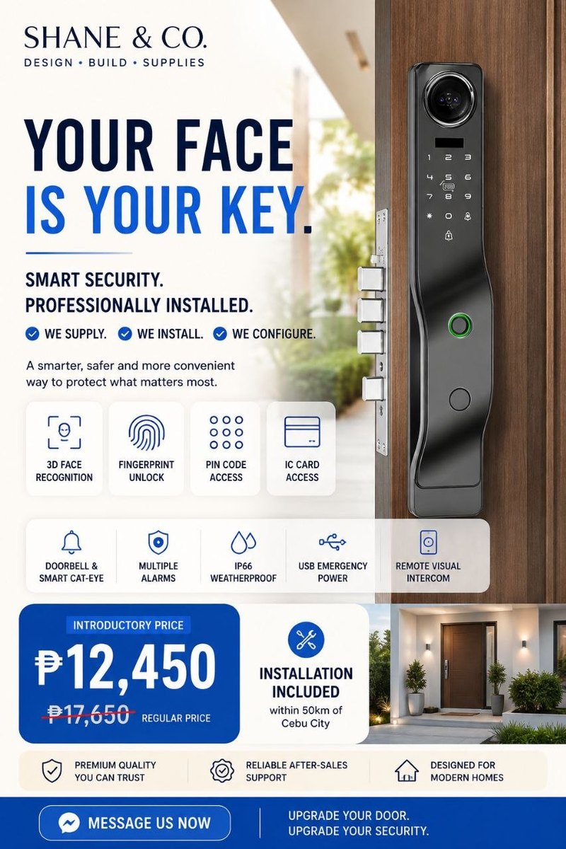 Your face is your key — Shane & Co. smart lock